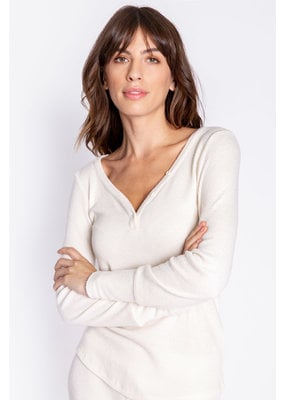 PJ Salvage Textured Essentials Long Sleeve Top