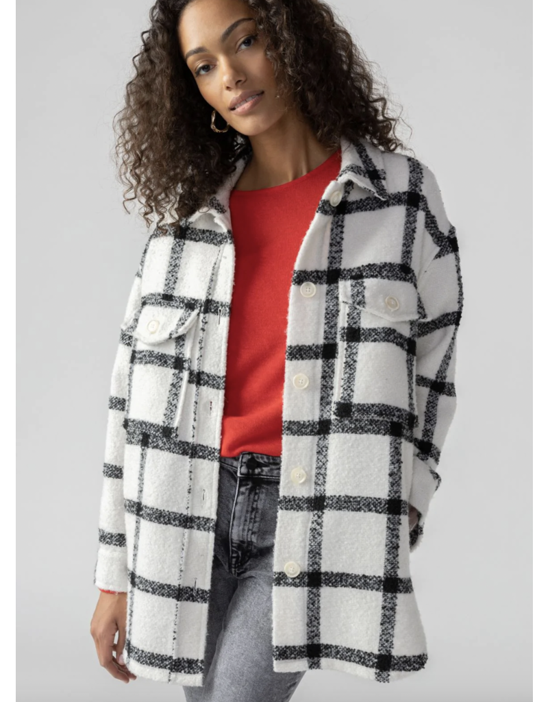 Sanctuary Town Shacket - Looking Glass Plaid