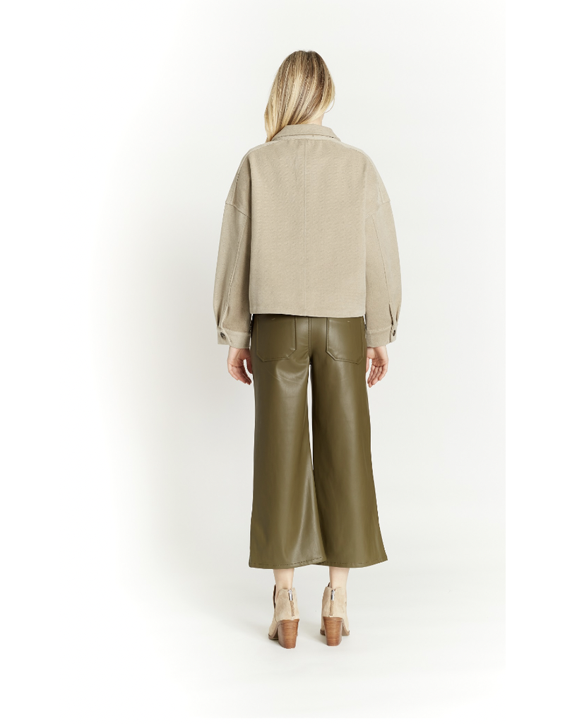 Oat NY Cropped Shacket