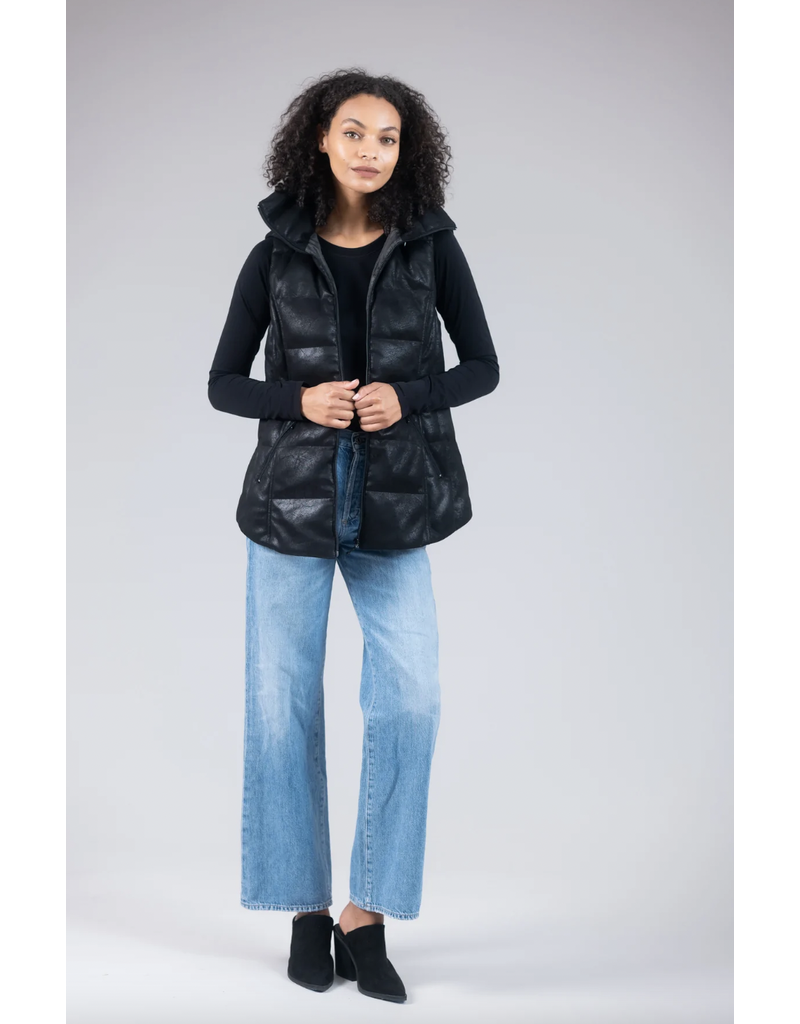 Anorak Distressed Faux Suede Vest
