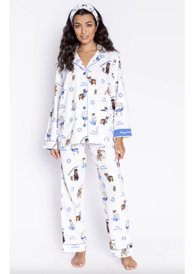 PJ Salvage Flannel PJ Set Happy Pawnukkah