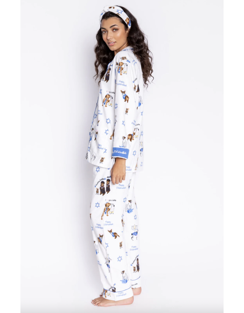 PJ Salvage Flannel PJ Set Happy Pawnukkah
