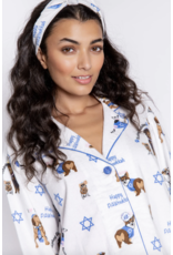 PJ Salvage Flannel PJ Set Happy Pawnukkah
