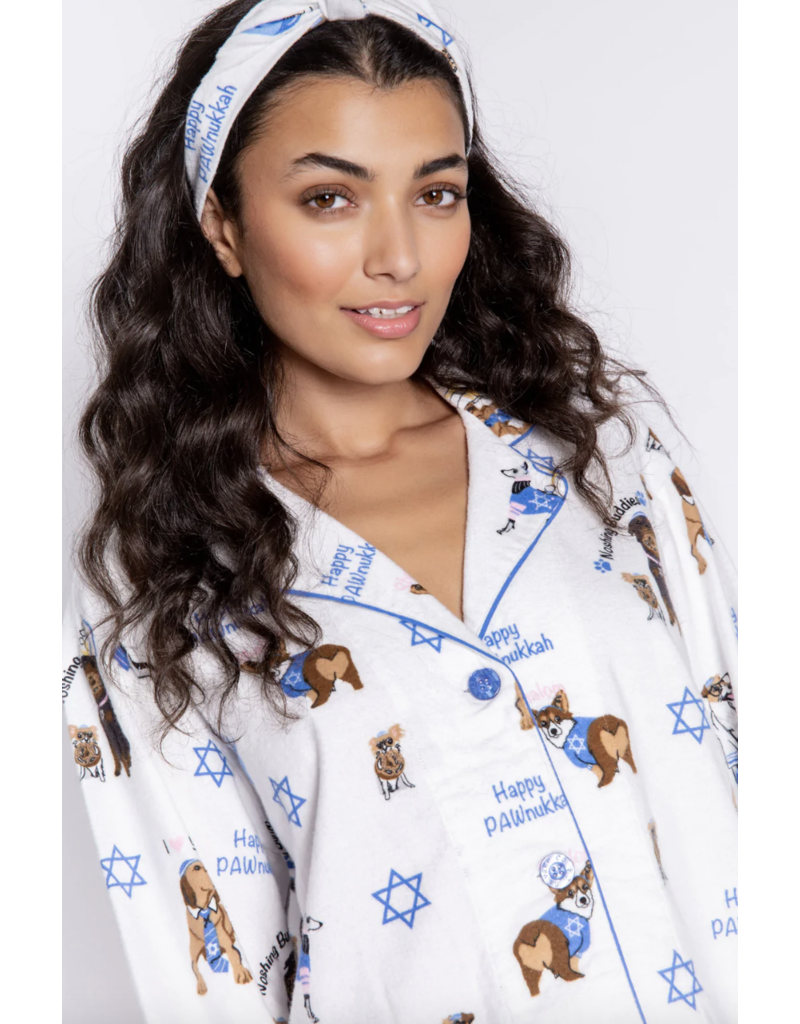 PJ Salvage Flannel PJ Set Happy Pawnukkah
