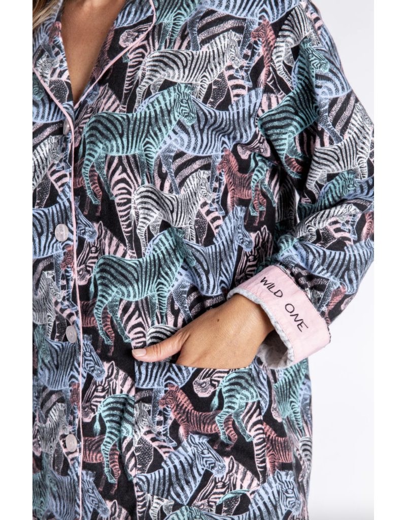 PJ Salvage Flannel PJ Set Wild One