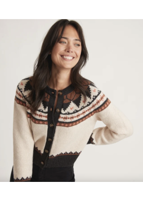 Marine Layer Ava Fair Isle Cardigan