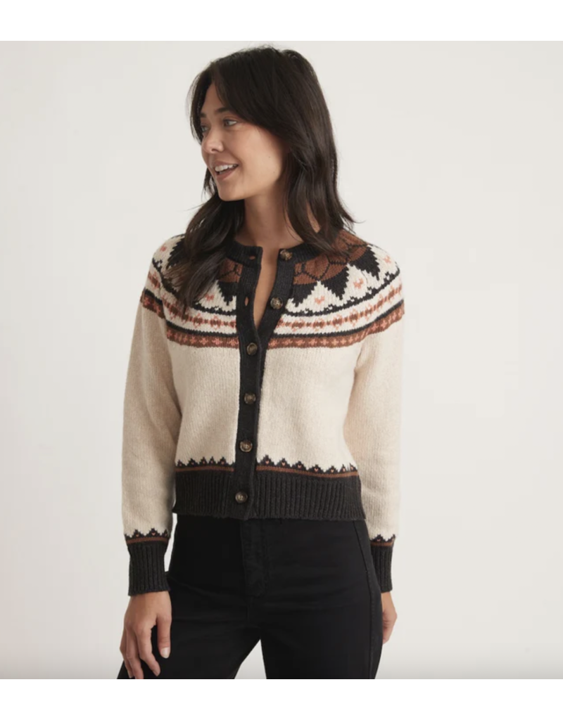 Marine Layer Ava Fair Isle Cardigan