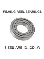 7x19x6mm precision shielded SS fishing reel bearings