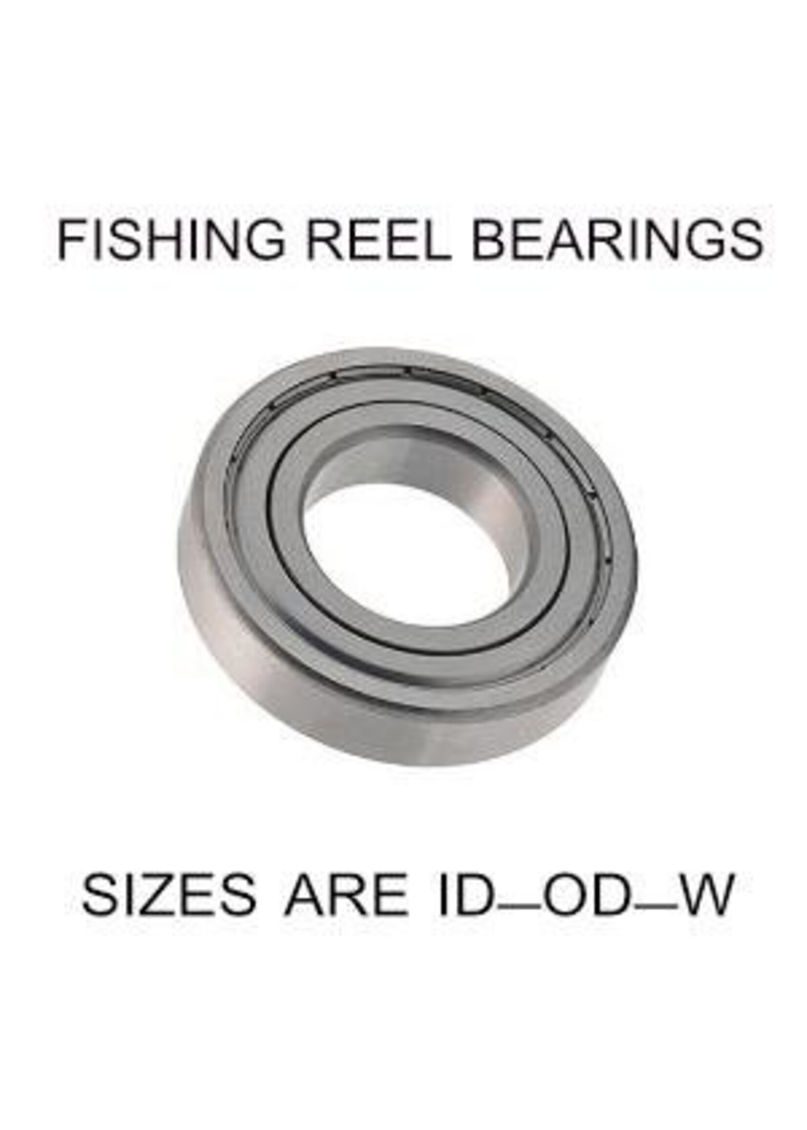 7x19x6mm precision shielded SS fishing reel bearings