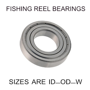 10x22x6mm precision shielded SS fishing reel bearings