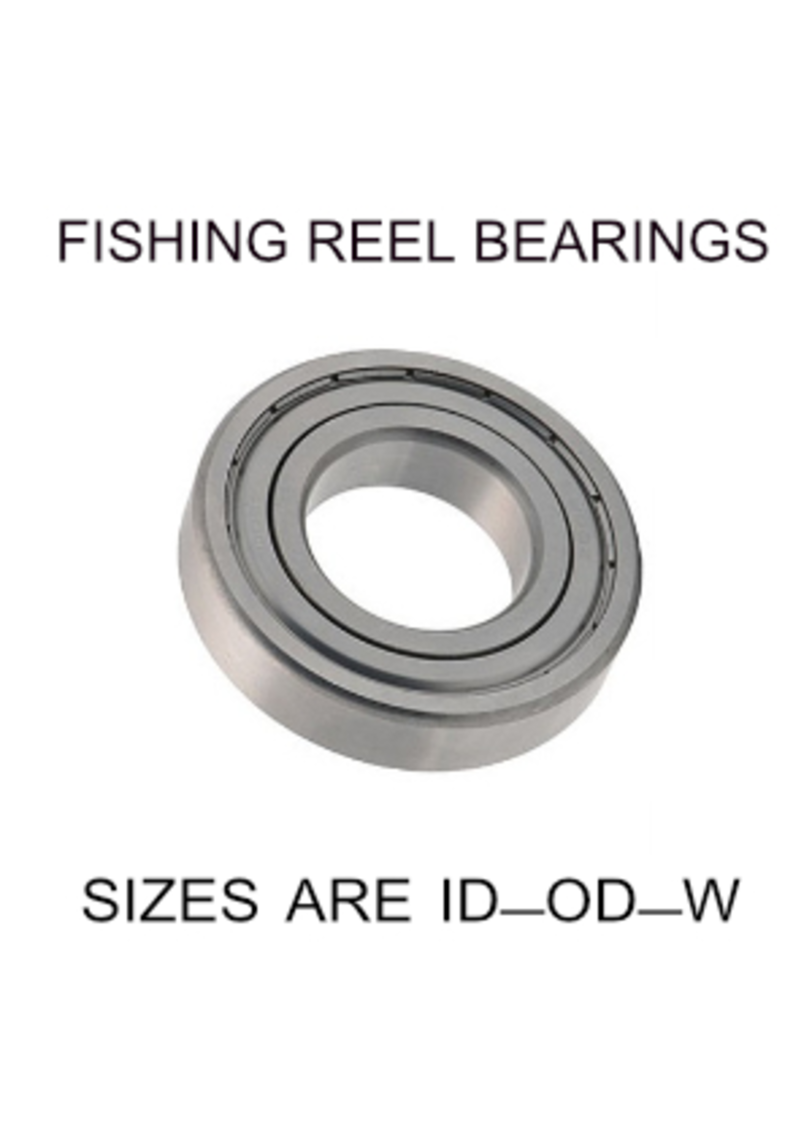 4x7x2.5mm precision shielded SS fishing reel bearings
