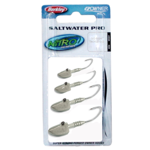 Berkley Nitro Softbait Jig heads 1oz 7/0. Berkley Nitro Softbait Jig heads 1oz 7/0.