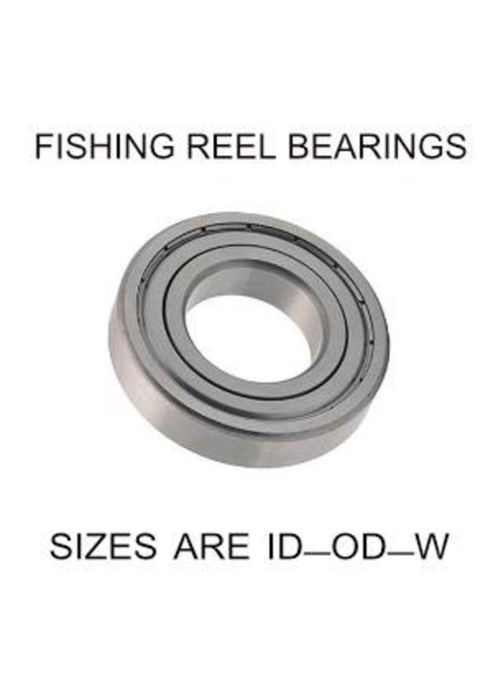 4x7x2mm precision open SS fishing reel bearings