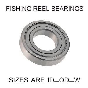 4x7x2mm precision open SS fishing reel bearings