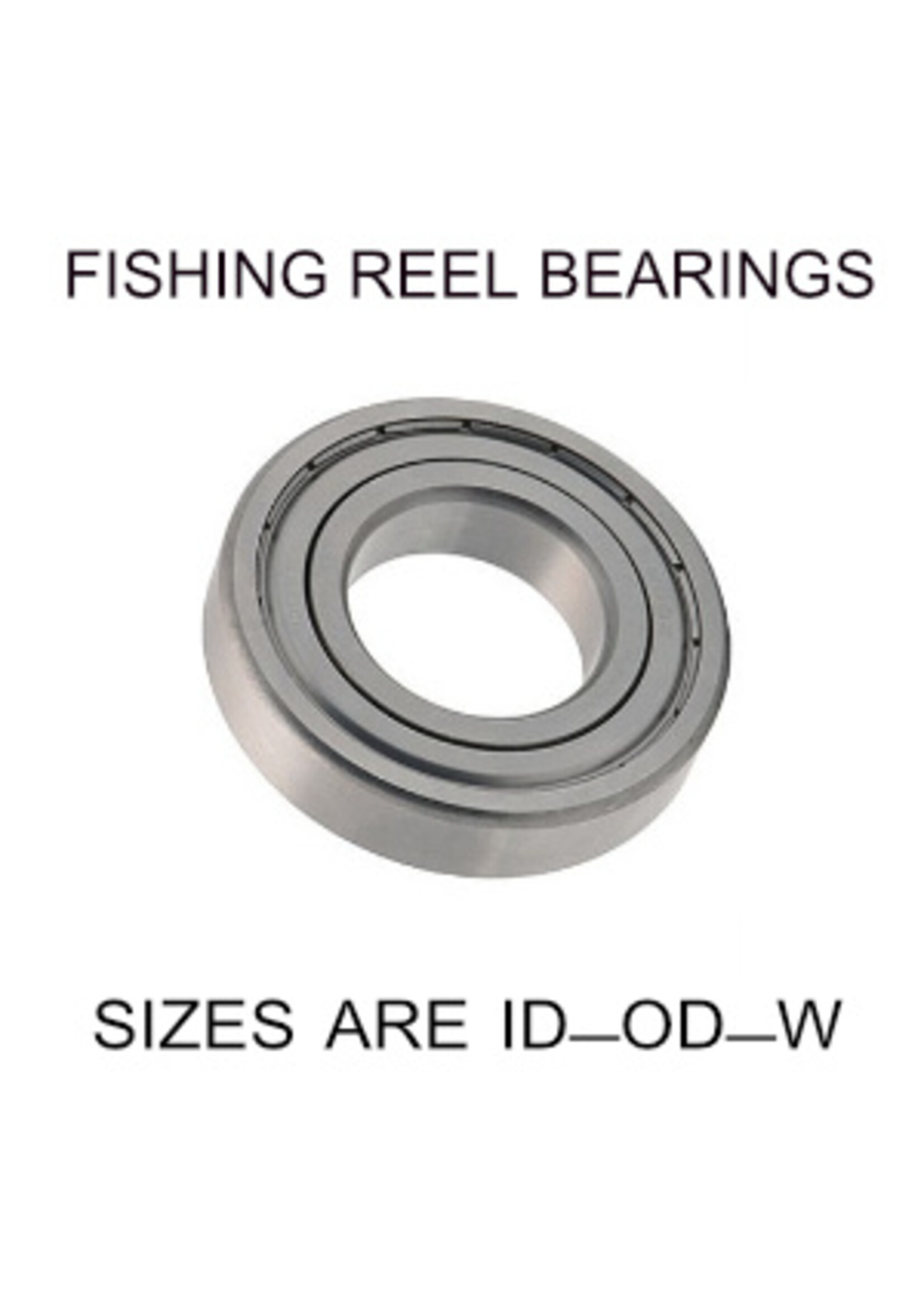 12x21x5mm precision shielded SS fishing reel bearings