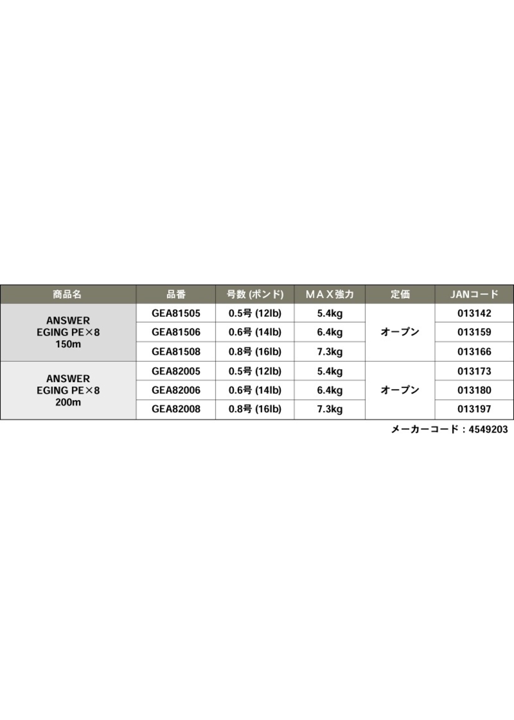 Gosen fishing line Gosen Eging X8 braid JDM