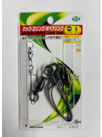 NT Swivel Ten Mouth NT trolling swivel size 8 200Kg twin ring 2pk