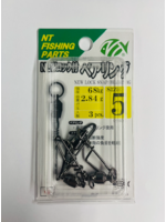 NT Swivel Ten Mouth NT trolling swivel size 5 snap 80kg 3pk