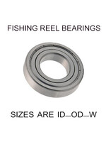 12x28x8 mm precision shielded SS fishing reel bearings