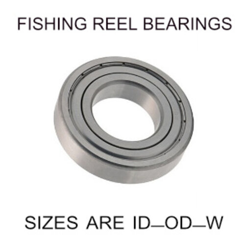 12x28x8 mm precision shielded SS fishing reel bearings