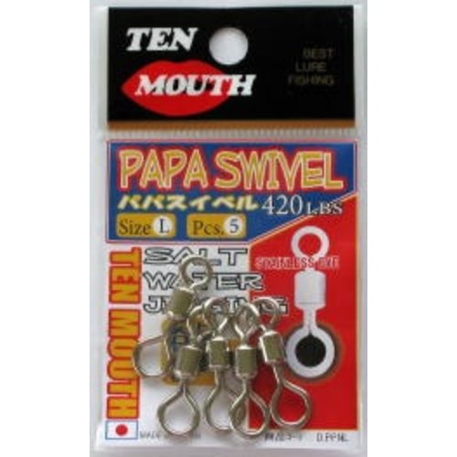 NT Swivel Ten Mouth Ten Mouth Papa Swivel SS 180lb