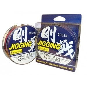 Gosen fishing line Gosen Jigging 8 braid 300m PE 5 (65lb)