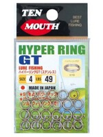 NT Swivel Ten Mouth Ten Mouth Hyper GT split rings TM6 49lb size 4