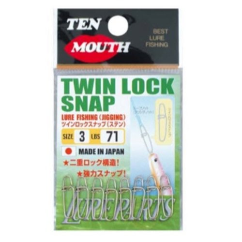 NT Swivel Ten Mouth Ten Mouth Twin lock snap TM18 71lb size 2