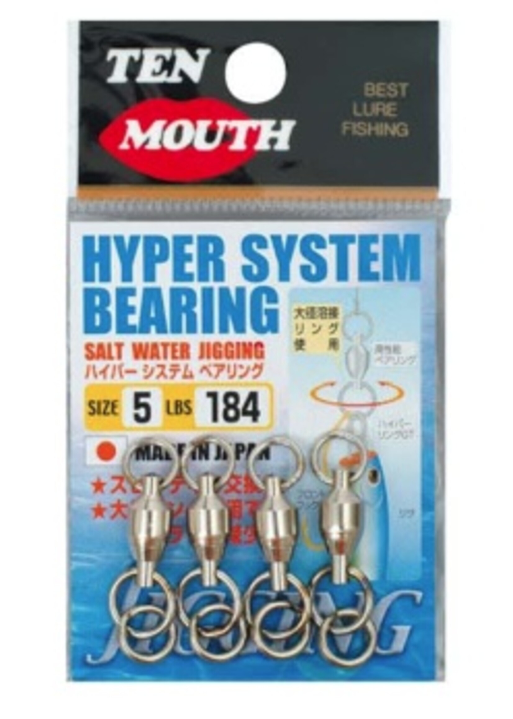 NT Swivel Ten Mouth Ten Mouth Hyper bearing system TM14 184lb size 5