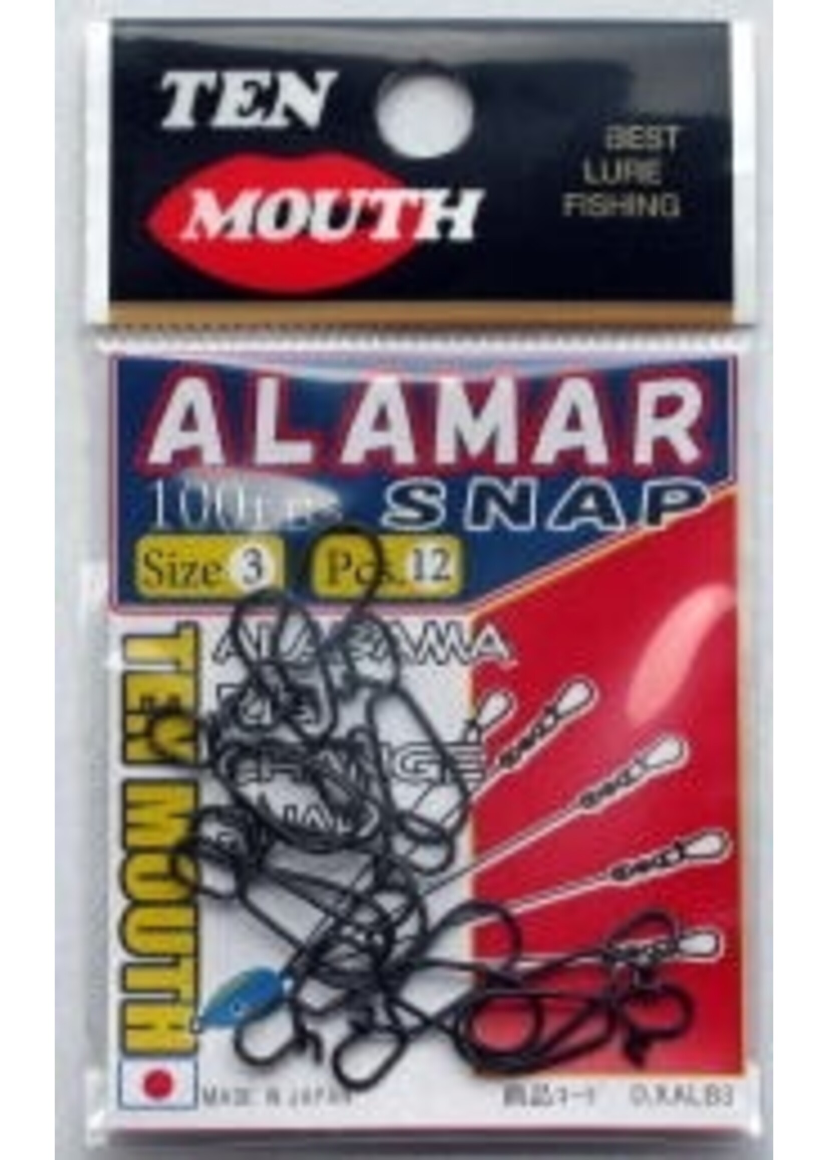 NT Swivel Ten Mouth Ten Mouth Alamar snap TM304 99lb size 3
