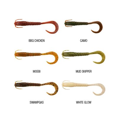 Berkley fishing Berkley Gulp 5 inch jigging shrimp Bbq chicken
