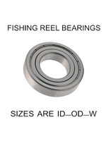 6x10x3mm precision shielded SS fishing reel bearings