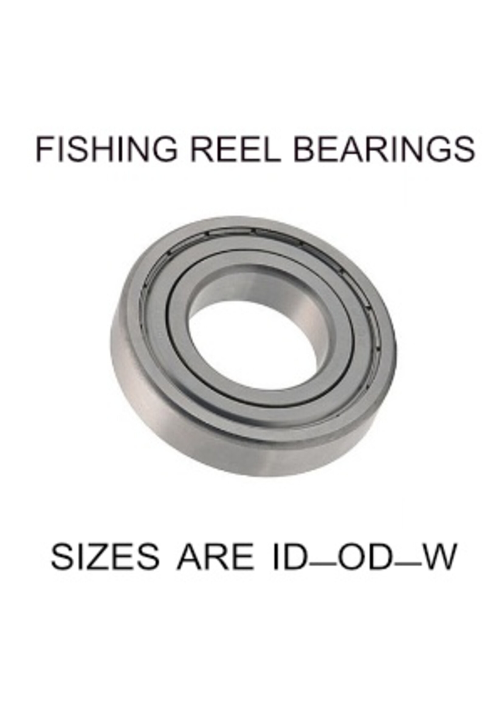 6x10x3mm precision shielded SS fishing reel bearings