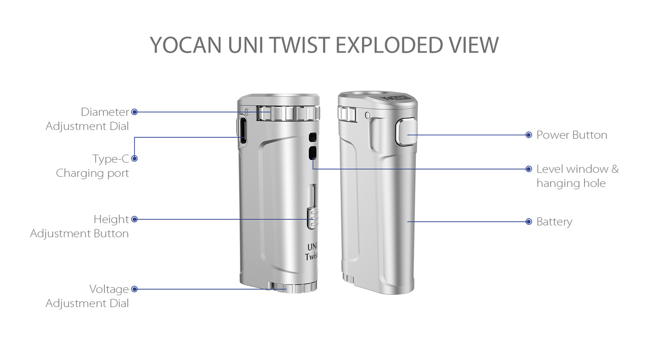 Yocan Uni Twist RI eCig & Vapes