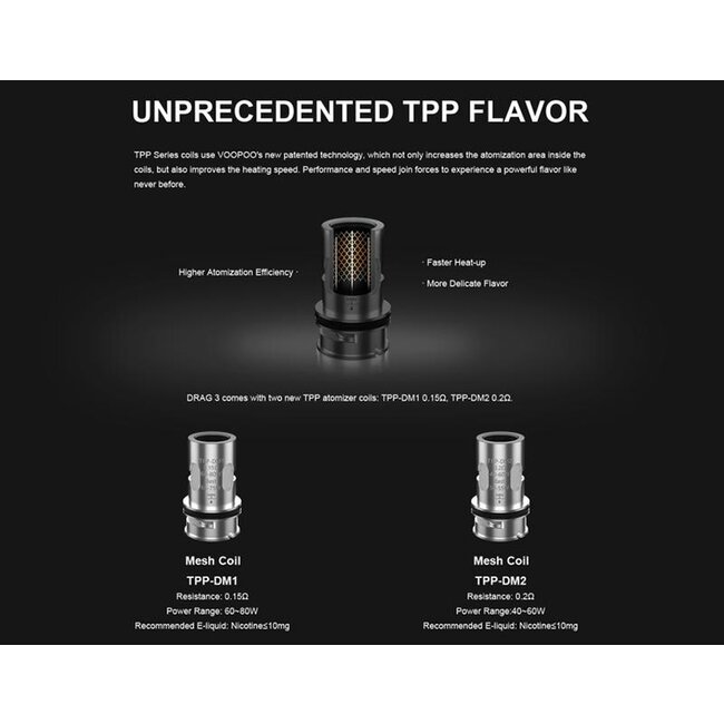 VooPoo TPP Replacement Coils 3pk