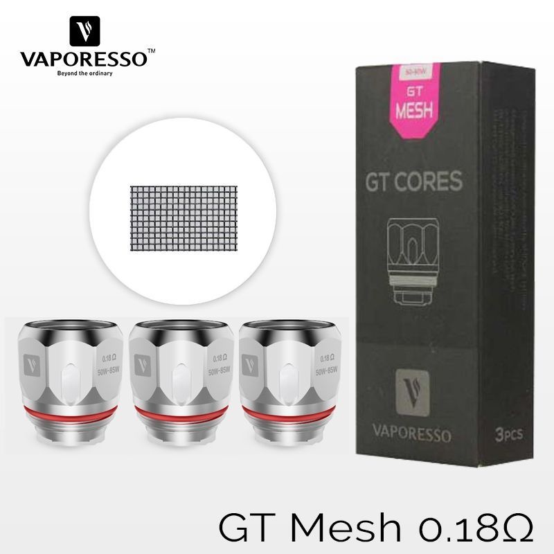 Vaporesso GT Coils 3 Pack GT Mesh .18 Ohm
