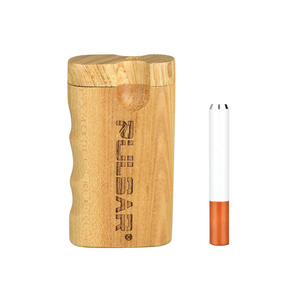 Pulsar Pistol Grip Wood Twist Top Dugout - 3.25" - RI-Ecig & Vapes