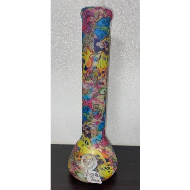 Silicone Waterpipe 13" Glow in the Dark