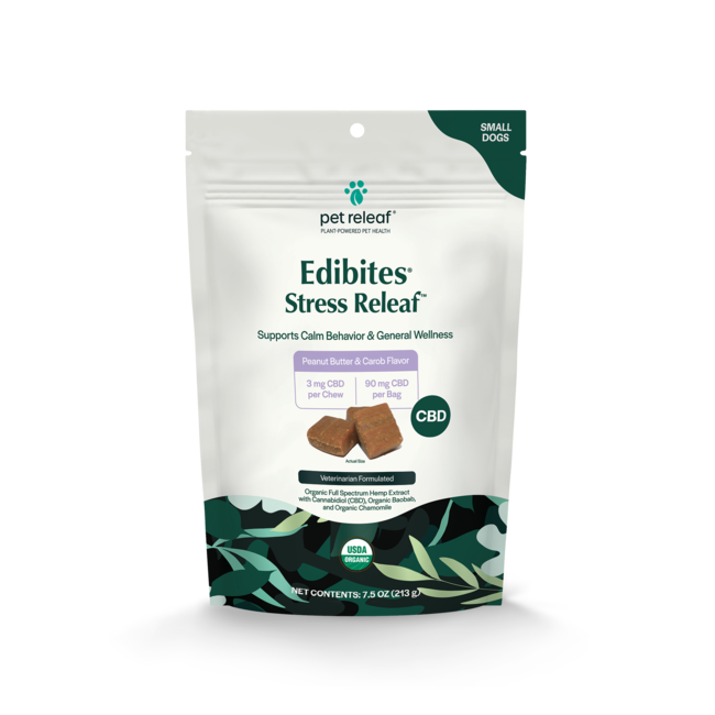 Pet Releaf Pet Releaf PB Carob Stress Releaf Organic Edibites