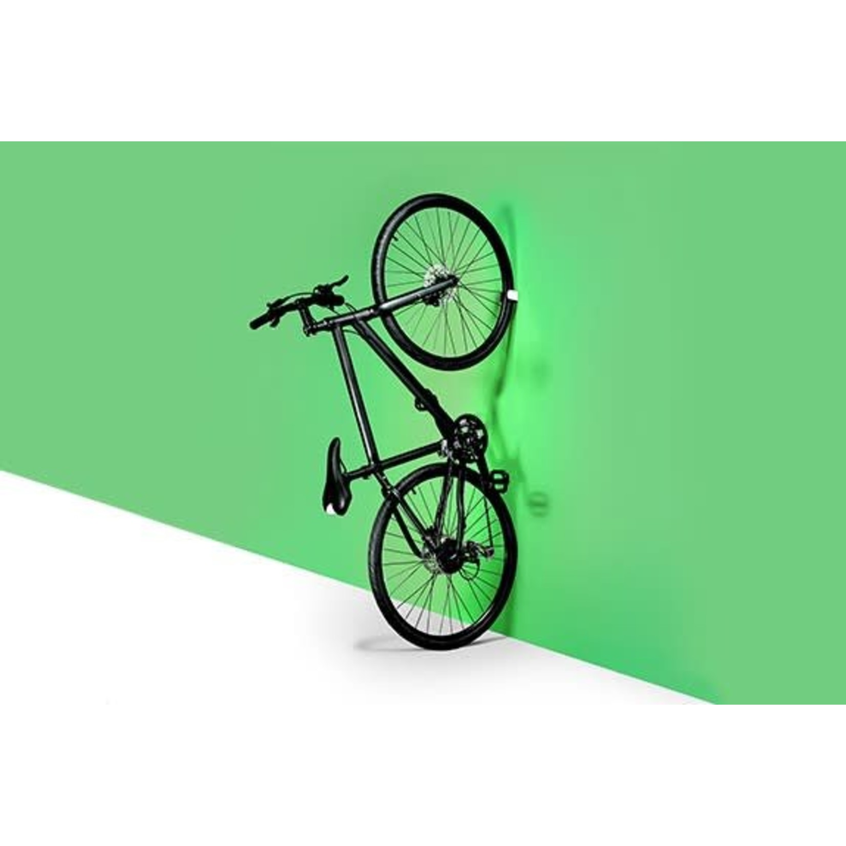 Clug Clug Hybrid Wall Mount Bicycle Rack, Outside White/ Inside Black, Fits tires 32mm-42mm (1.3-1.75")