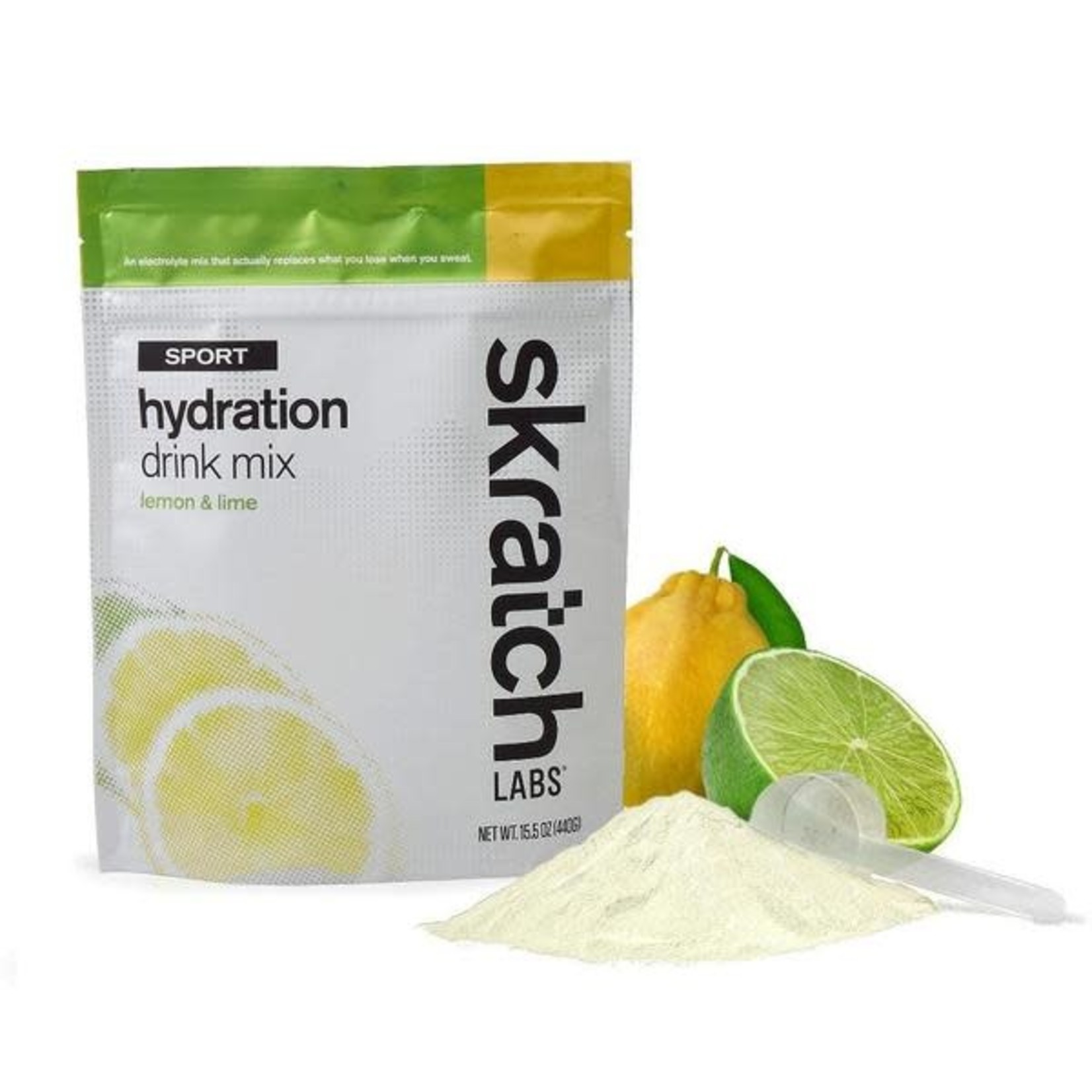 Skratch Labs Mélange de boisson d’hydratation pour sports: Citron et lime (Sac 440g)