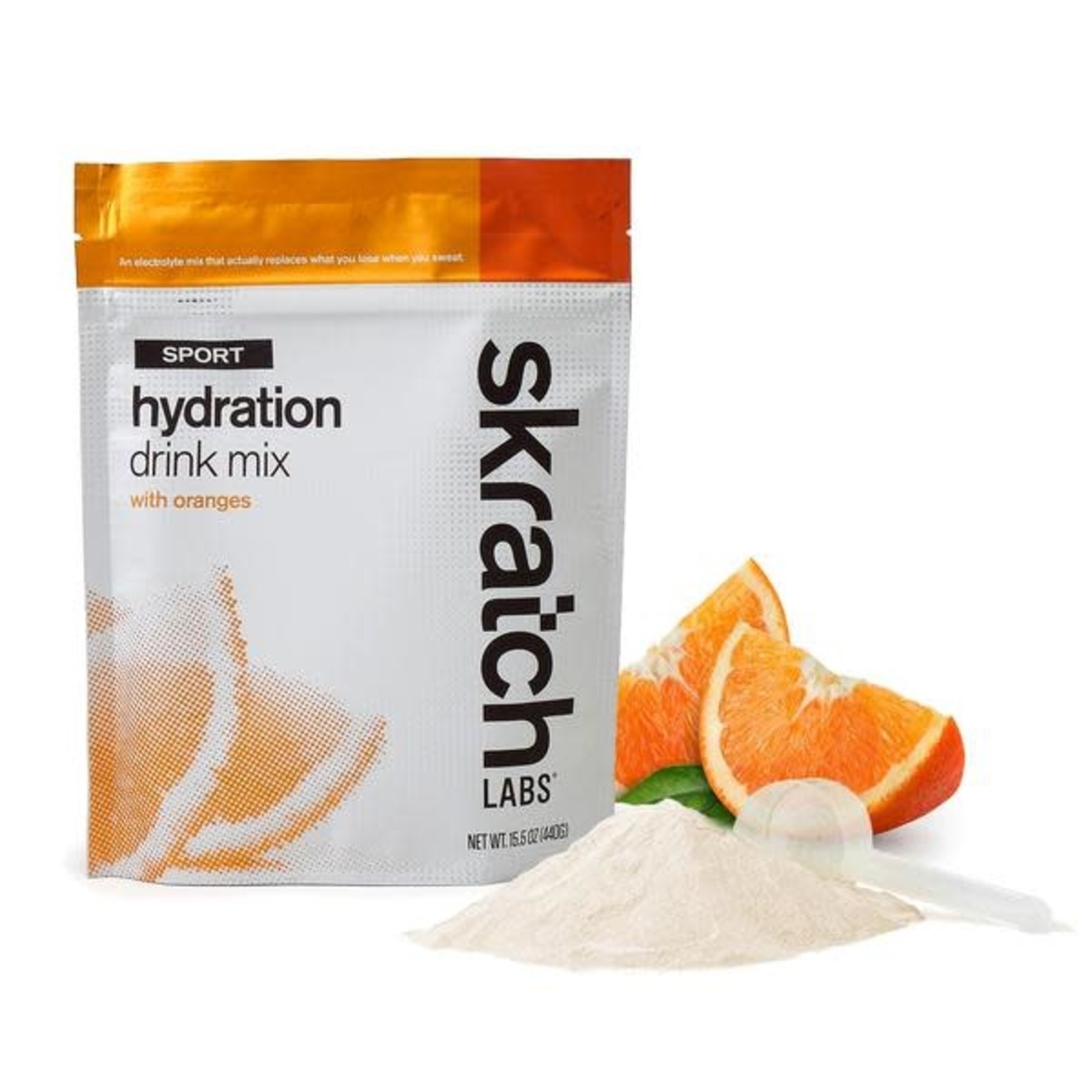 Skratch Labs Mélange de boisson d’hydratation pour sports: Oranges (Sac 440g)