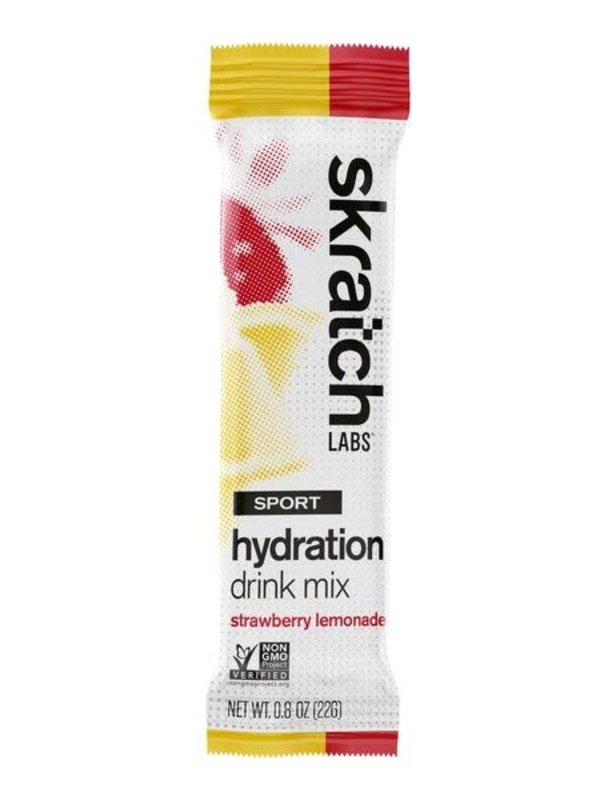 Skratch Labs Mélange de boisson d’hydratation pour sports: Limonade de fraise (Sachet)