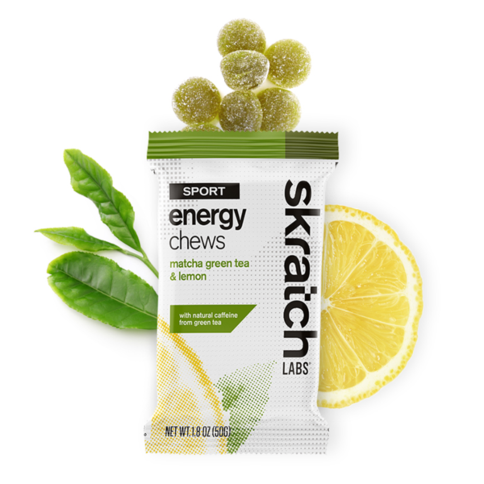 Skratch Labs Énergie à mâcher pour sports: Thé vert matcha et citron