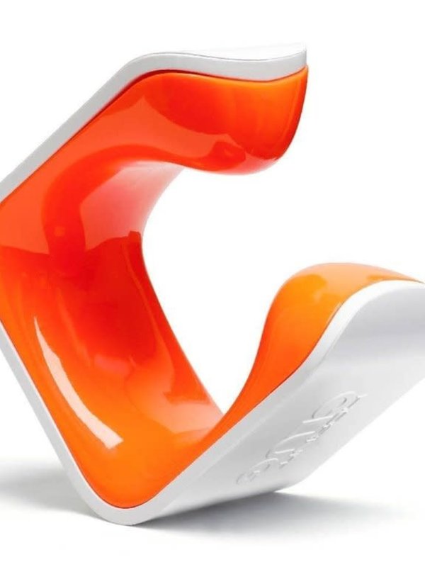 Clug Clug Wall Mount Bicycle Storage Rack, White/Orange, MTB XXL Plus (fits tires 2.75" - 3.2")