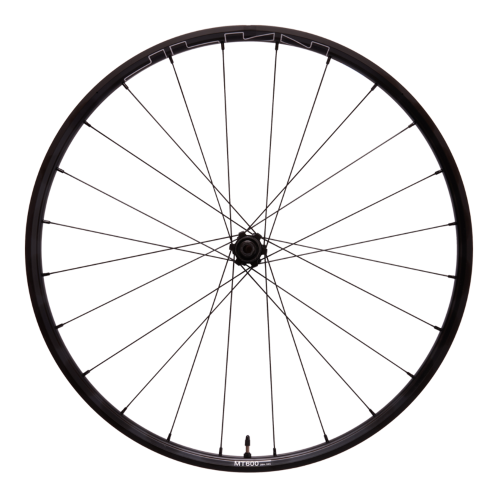 Shimano WHEEL, WH-MT600-29, REAR, RIM:29, 24H, FOR 11-S, R:12MM E-THRU CLINCHER(TUBELESS COMPATIBLE) OLD:142MM, BLACK, W/RIM TAPE, CL DISC