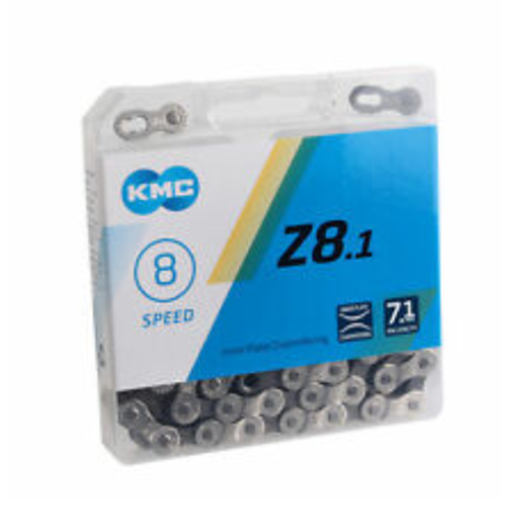 KMC KMC, Z8.1 GY/GY, Chaine, Vitesses: 6/7/8, 7.1mm, Mailles: 116, Gris