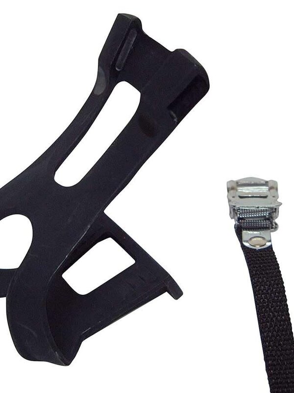 Evo EVO, Double toe-clips, Nylon straps, Black, Medium