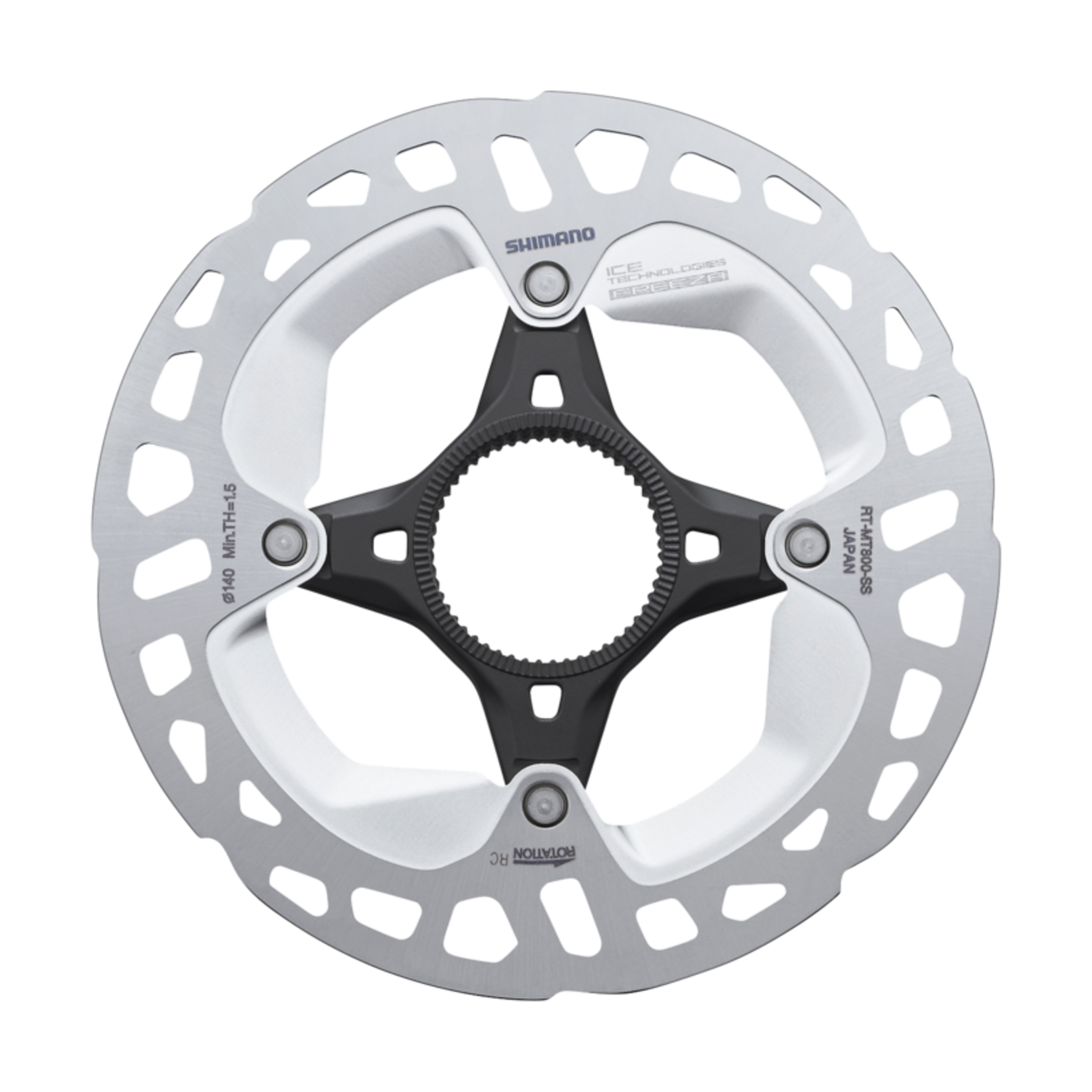 Shimano RT-MT800, SS 140MM, W/LOCK RING (EXTERNAL SPLINE TYPE)