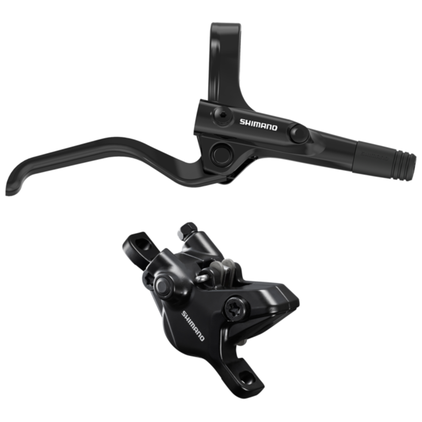 Shimano DISC BRAKE ASSEMBLED SET/J-kit, BL-UR405(R), BR-MT410(R), BLACK, W/O ADAPTER, RESIN PAD (W/O FIN), 1700MM HOSE (SM-BH59-SS BLACK), W/CONNECTER INSERT